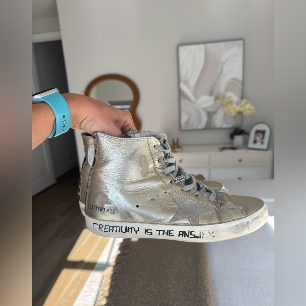 Golden Goose Francy Women Sneakers with handwritten lettering